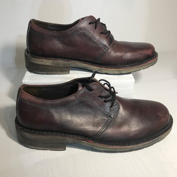 Bass Dress Shoes Fairmount  JD Series Mens Leather Burgandy Brown Size 9D Brazil - Picture 2 of 11